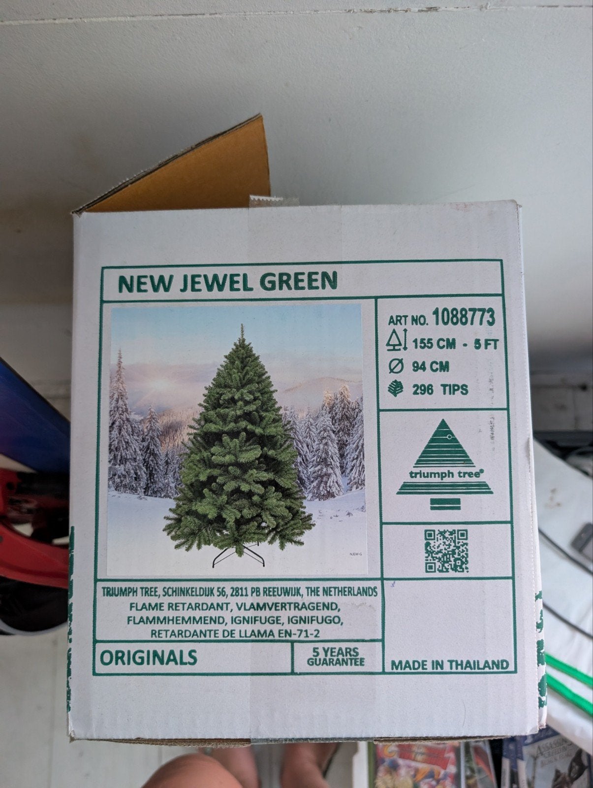 Kunst kerstboom, Ophalen, Zo goed als nieuw