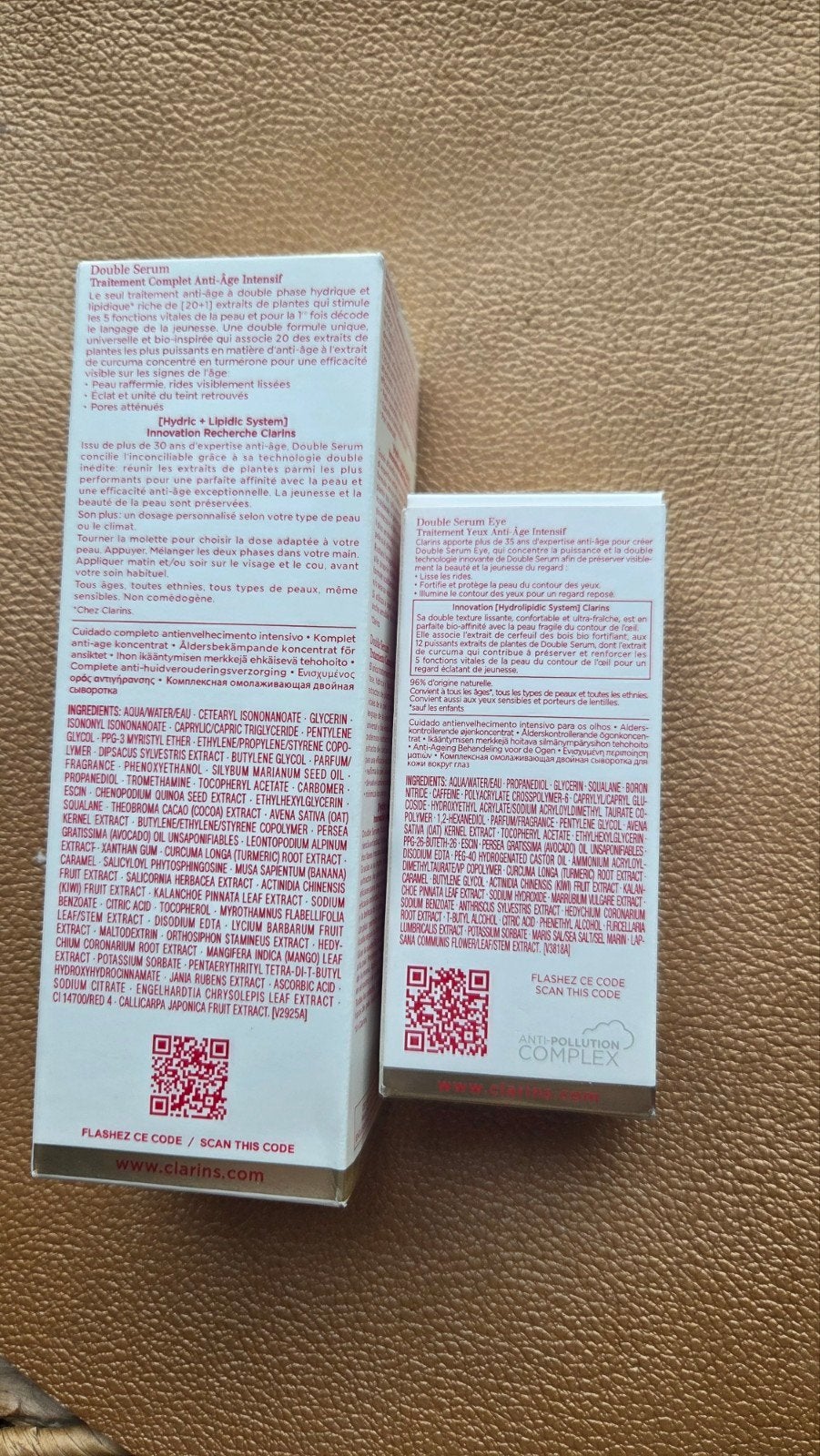 Clarins Double Serum & Eye serum SET (75ml+20ml), Verzenden, Nieuw