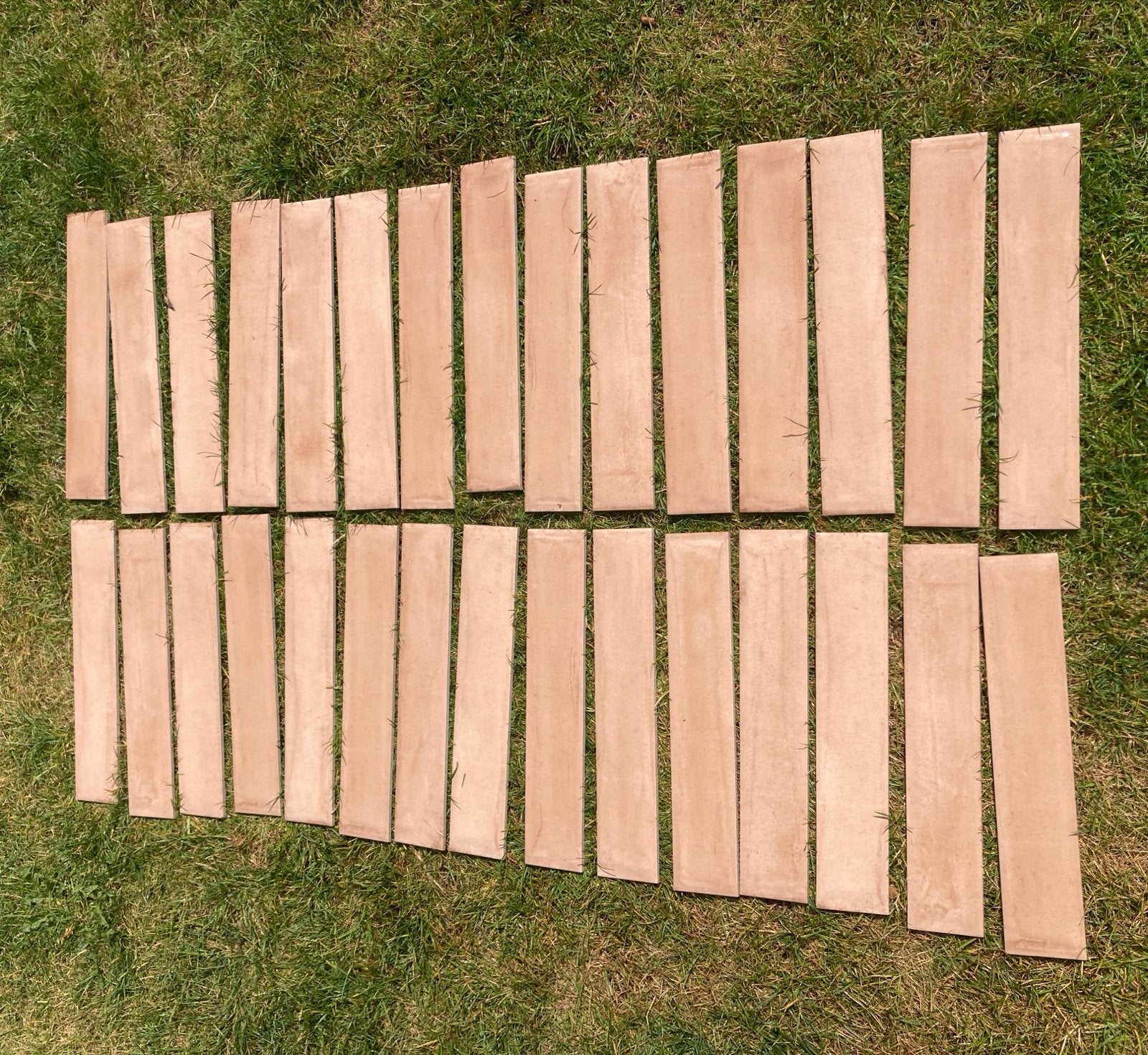 30 Faetano Frammenti keramische metro tegels (40x7.5 cm), Tuin en Terras, Ophalen, Keramiek, Nieuw, Minder dan 5 m²