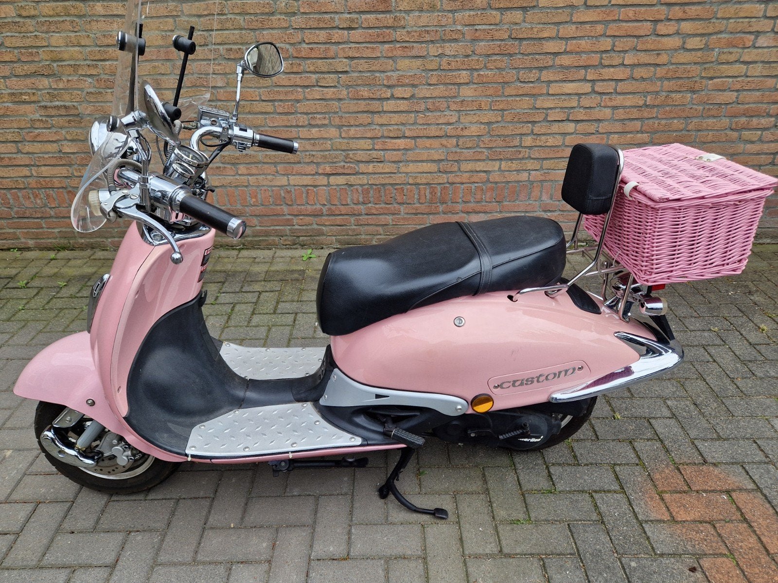 Killerbee custom retro scooter in  keurig nette staat., Zo goed als nieuw, Benzine, Ophalen, Overige merken