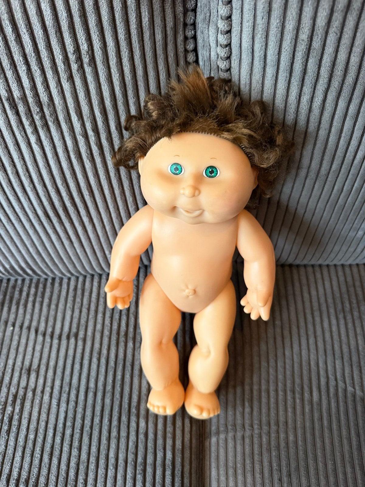 Vintage Cabbage Patch Kid Babypop met Groene Ogen, Ophalen of Verzenden, Gebruikt, Babypop
