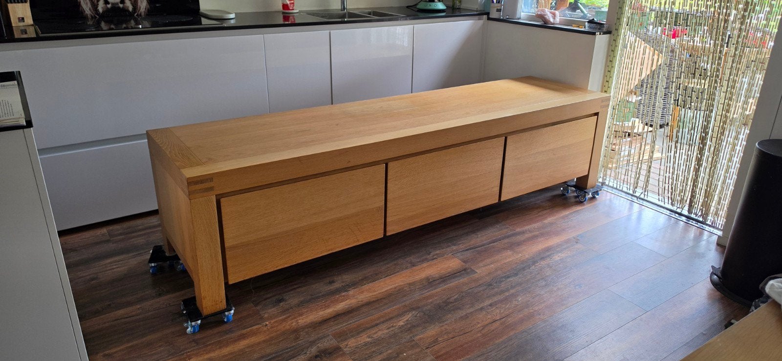 TV meubel Goossens Clear Series, Huis en Inrichting, Ophalen, Gebruikt, Eikenhout, 200 cm of meer