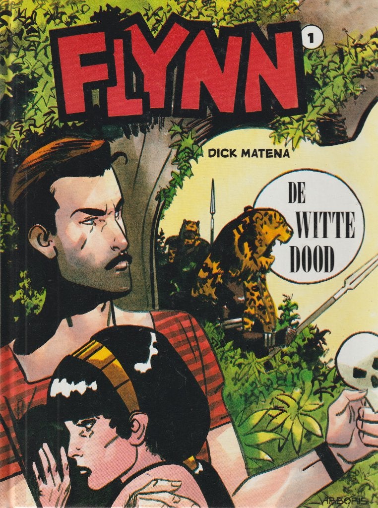Flynn 1 De witte dood hardcover Dick Matena, Eén stripboek, Ophalen of Verzenden, Zo goed als nieuw