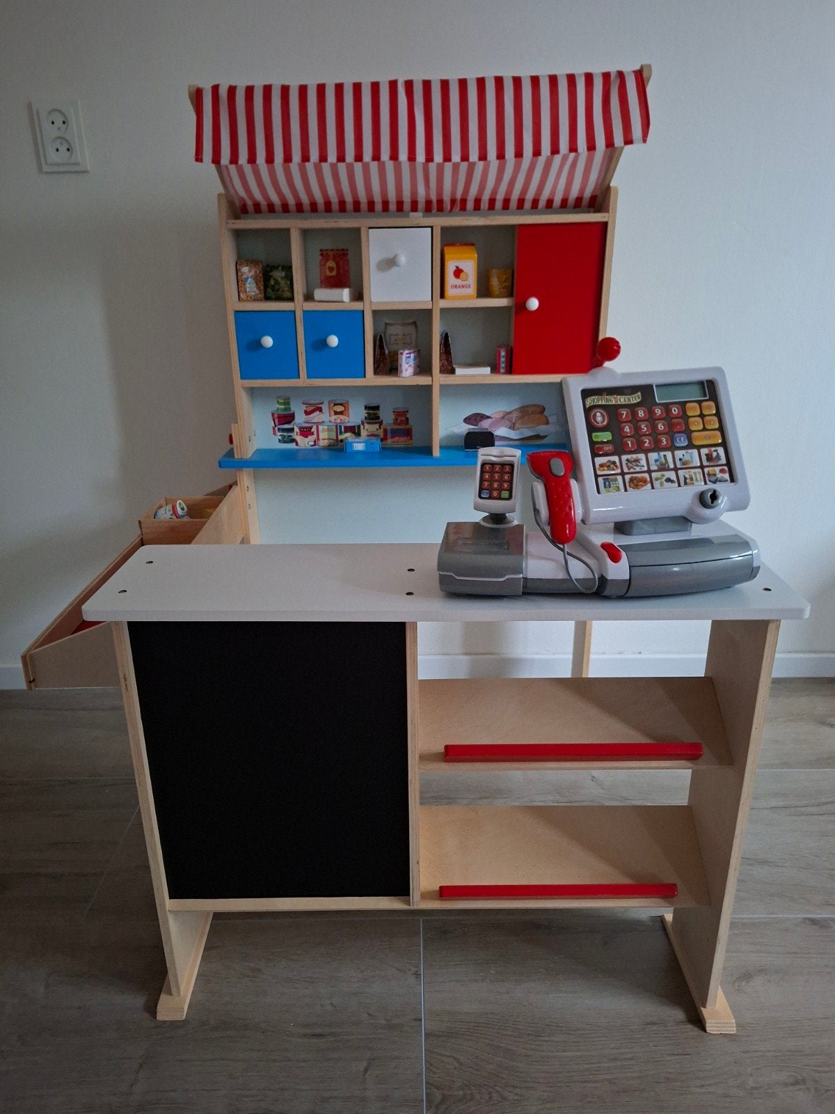 Houten Speelgoedwinkel met Kassa en Accessoires, Ophalen