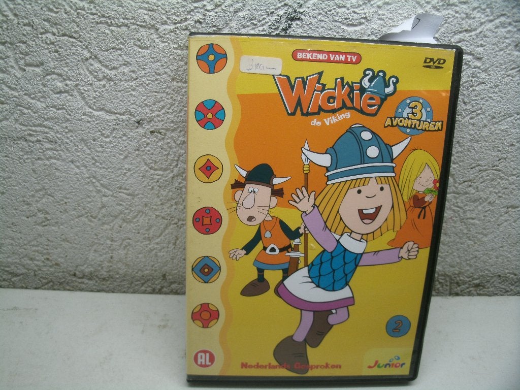 dvd 199k wickie de viking 2 3 avonturen, Alle leeftijden, Ophalen of Verzenden, Zo goed als nieuw, Europees