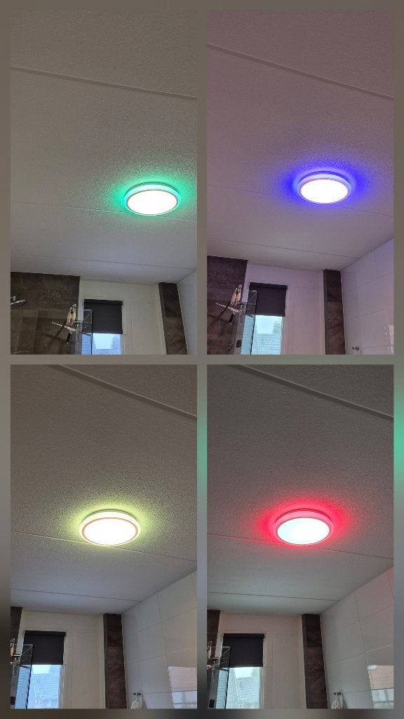 Moderne LED Plafondlamp met Afstandsbediening, Dimbaar, Kunststof, Modern, Meerkleurig