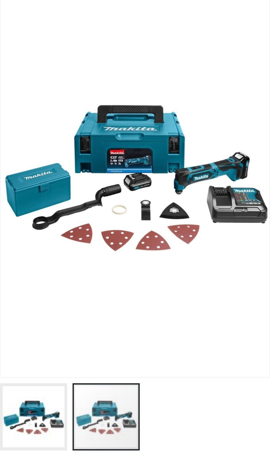MAKITA TM30DSAJX4 10,8 V MULTITOOL, Ophalen, Zo goed als nieuw, Minder dan 700 watt, Haakse handslijpmachine