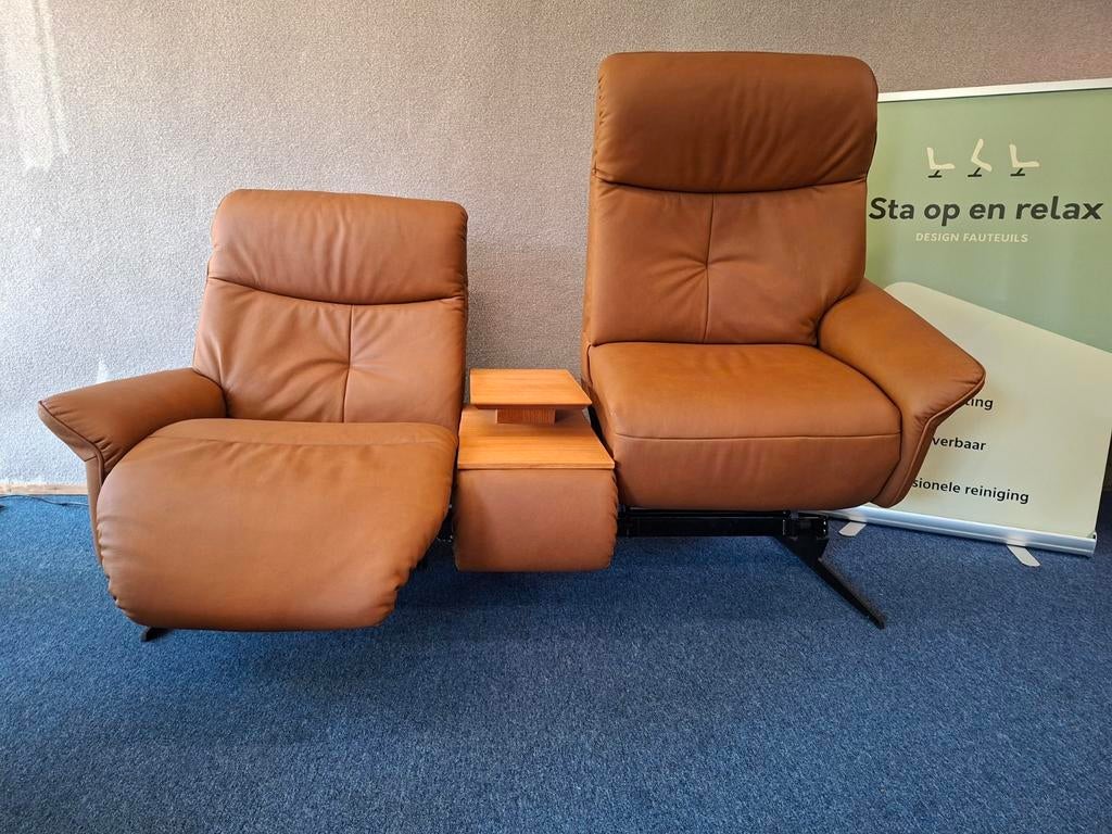Sta op relax Bank Meubelzorg 1/2 jaar oud Nog 4J garantie !, Huis en Inrichting, Banken | Bankstellen, Ophalen of Verzenden, Sta-op-en-relax