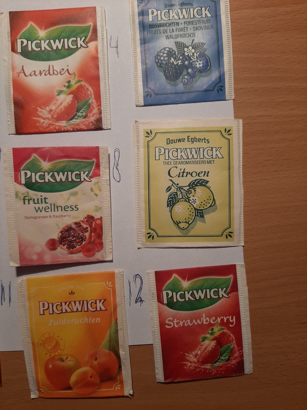 Diverse Pickwick Theezakjes -, Ophalen of Verzenden, Theezakje(s)