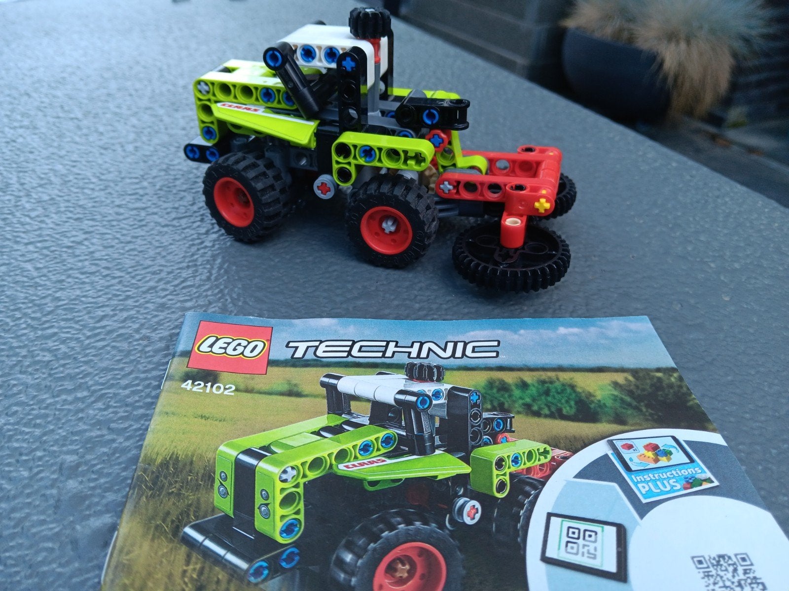LEGO Technic 42102 Claas Xerion tractor met handleiding, Ophalen of Verzenden, Zo goed als nieuw, Overige merken