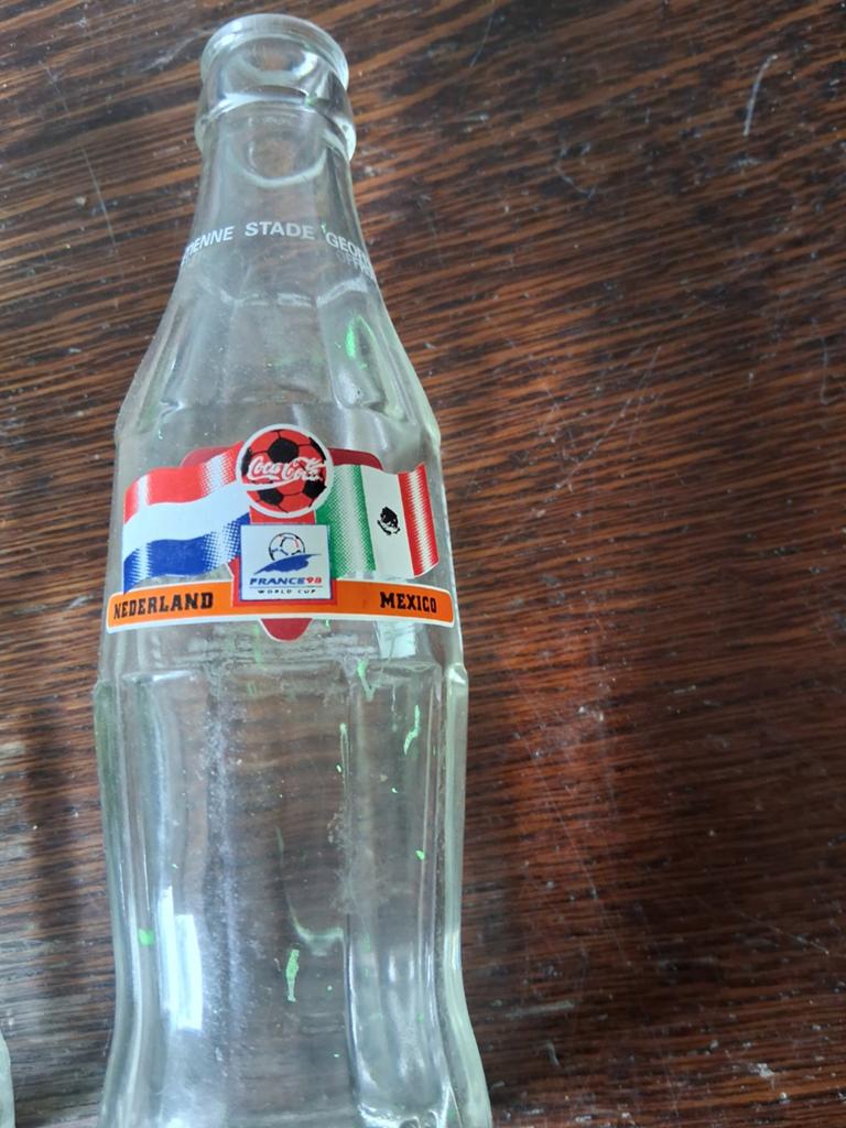 Coca-Cola WK 1998 Flessen & Coca-Cola Bel, Ophalen of Verzenden, Gebruikt