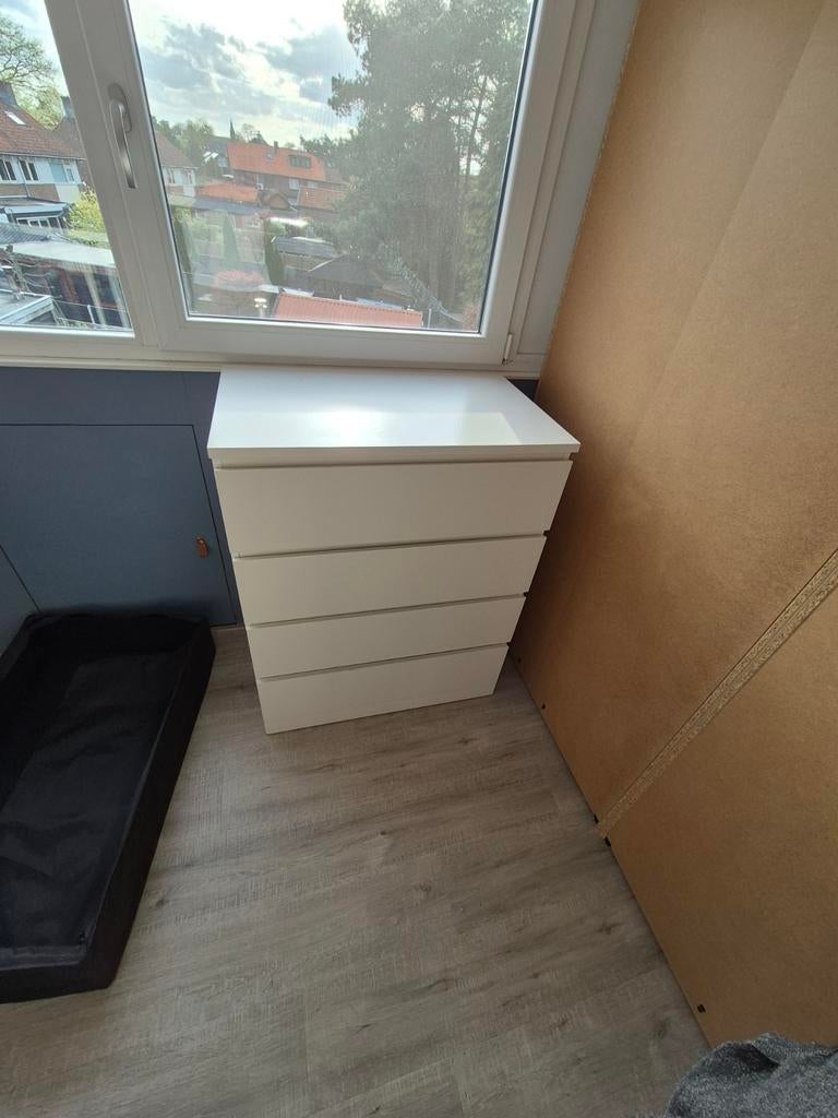 IKEA Malm 4 ladekast kan nog goed een rondje mee!, Ophalen, Gebruikt, 100 tot 150 cm, 50 tot 100 cm