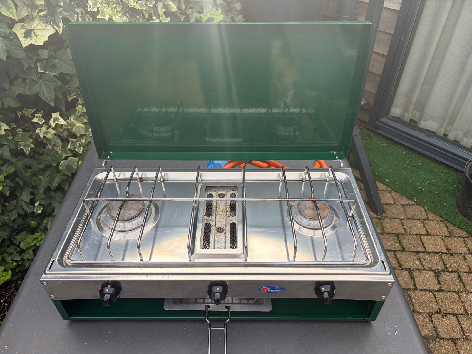CF Parker mod.552 Camping gasstel, Caravans en Kamperen, Ophalen, Gebruikt