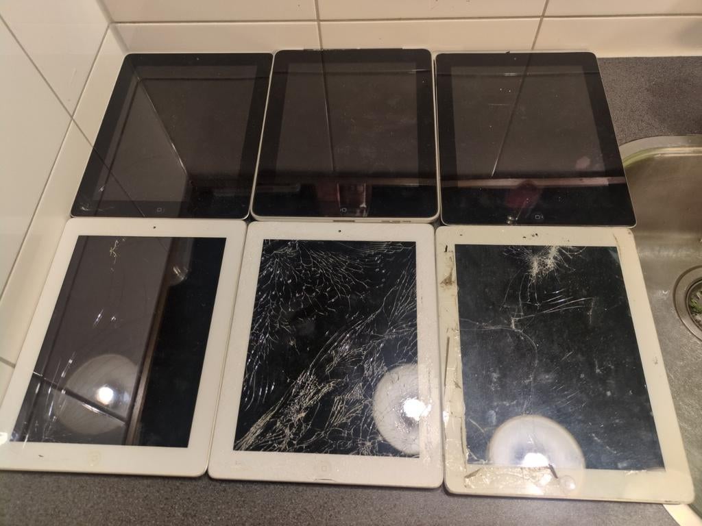 6x Apple iPad (diverse modellen) - Voor onderdelen/reparatie, Computers en Software, Apple iPads, 10 inch, Apple iPad, Ophalen of Verzenden