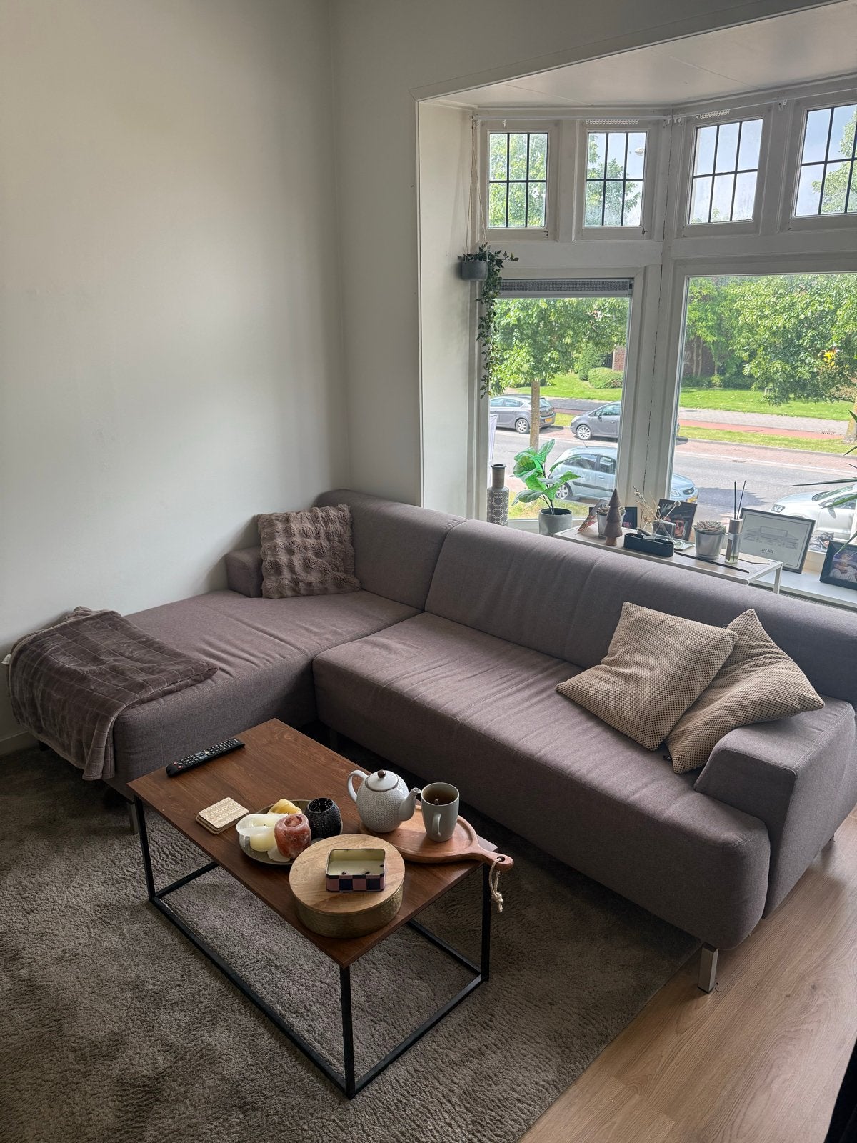Comfortabele Hoekbank, Huis en Inrichting, Banken | Bankstellen, Ophalen, Gebruikt, 100 tot 125 cm, Hoekbank