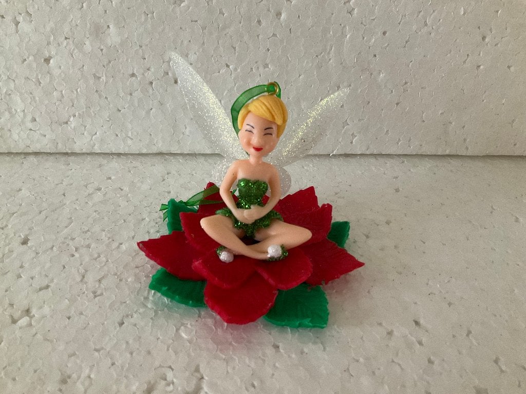 Disney Peter Pan - ornament van Tinkerbell, Ophalen of Verzenden, Peter Pan of Pinokkio, Zo goed als nieuw, Beeldje of Figuurtje