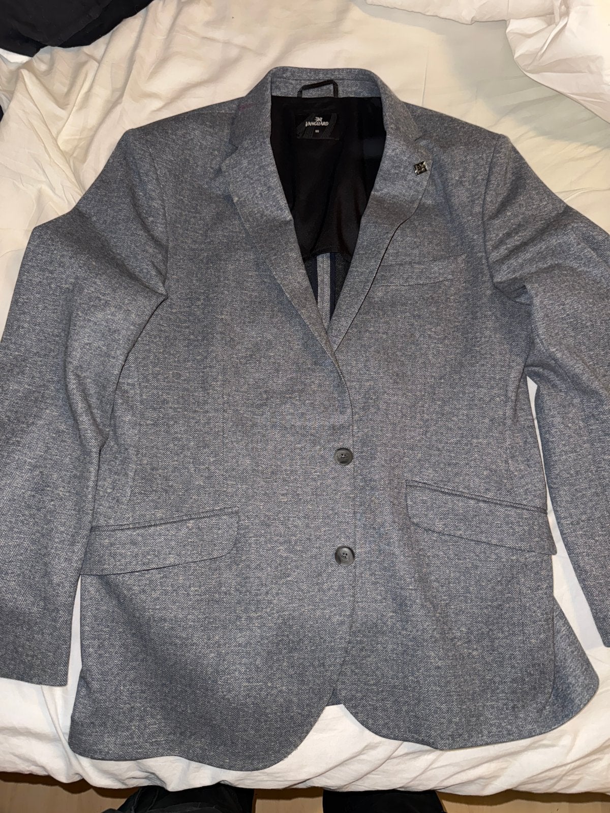 Vanguard Blazer Grijs Maat 50 (M), Kleding | Heren, Kostuums en Colberts, Ophalen of Verzenden, Zo goed als nieuw, Maat 48/50 (M)