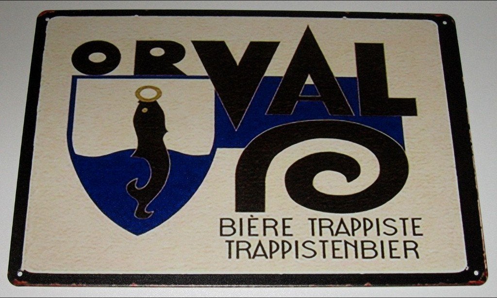 ORVAL : Metalen Bord Logo Orval Trappistenbier, Verzenden, Nieuw, Reclamebord, Plaat of Schild, Overige merken