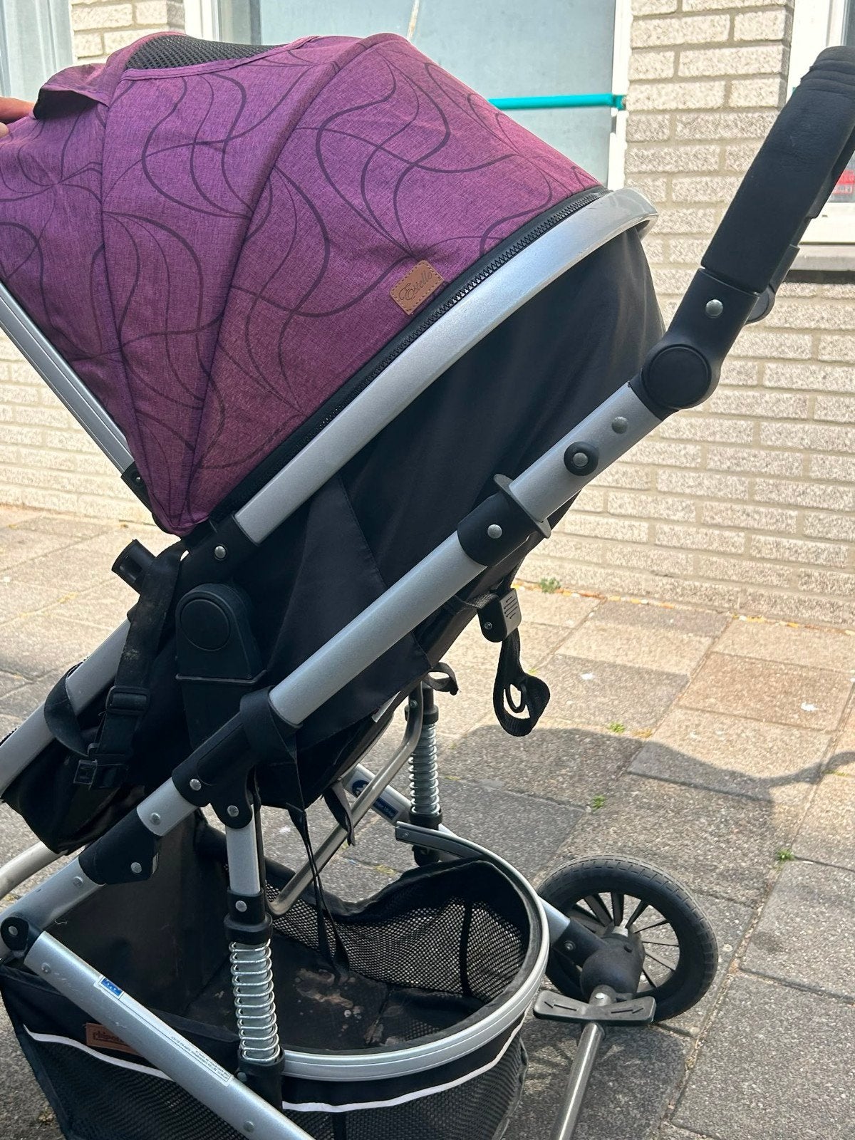 Kinderwagen paars/zwart, Ophalen of Verzenden, Zo goed als nieuw, Kinderwagen, Overige merken