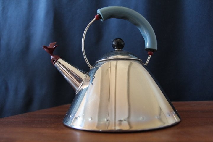 Alessi Michael Graves Fluitketel, Gebruikt, Zilver, Ophalen, Theepot/fluitketel