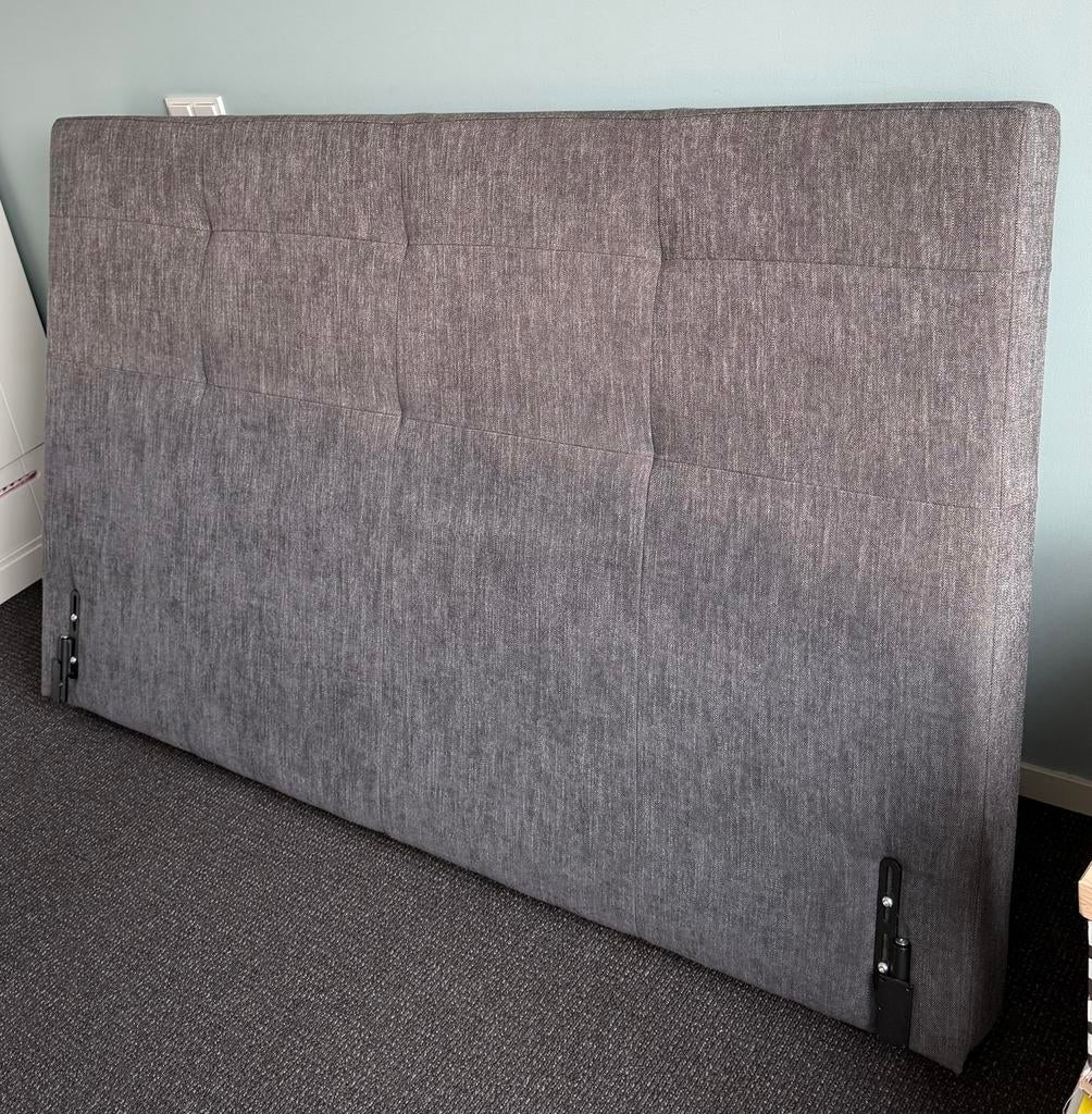 Hoofdbord boxspring Eastborn 110x180 - grijs, Huis en Inrichting, Slaapkamer | Boxsprings, Gebruikt, 180 cm, 190 cm of minder