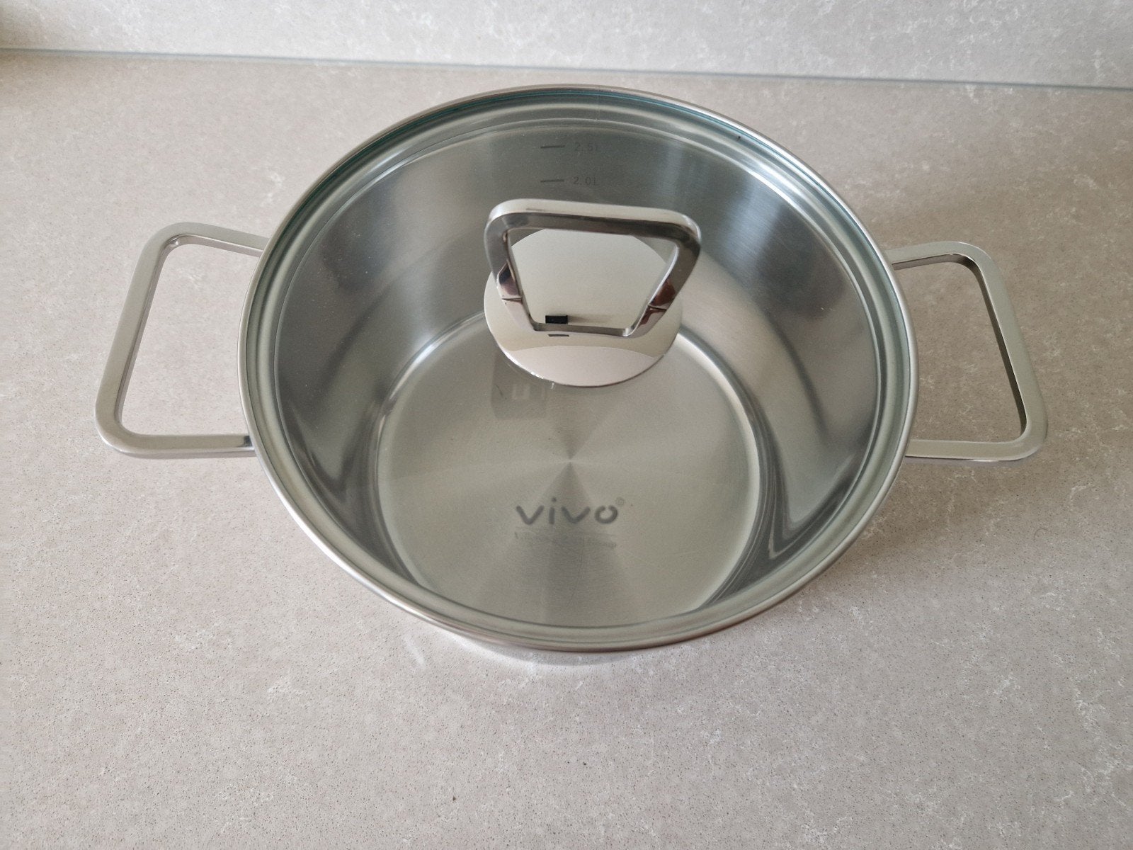 Vivo Villeroy & Boch Group RVS kookpan met deksel, Ophalen, Nieuw, Kookpan
