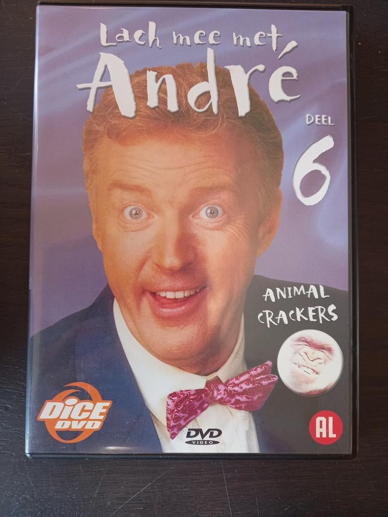 Lach mee met André deel 6 - Animal Crackers DVD, Alle leeftijden, Ophalen of Verzenden, Zo goed als nieuw, Tv-programma of Sketches