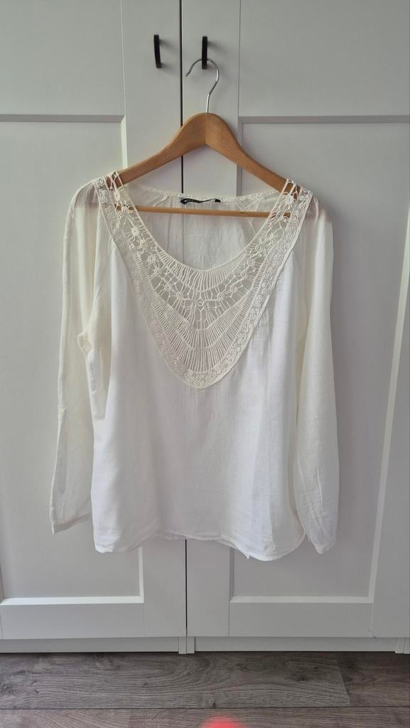 Expresso blouse, crème, maat 40, Maat 38/40 (M), Expresso, Beige, Ophalen of Verzenden
