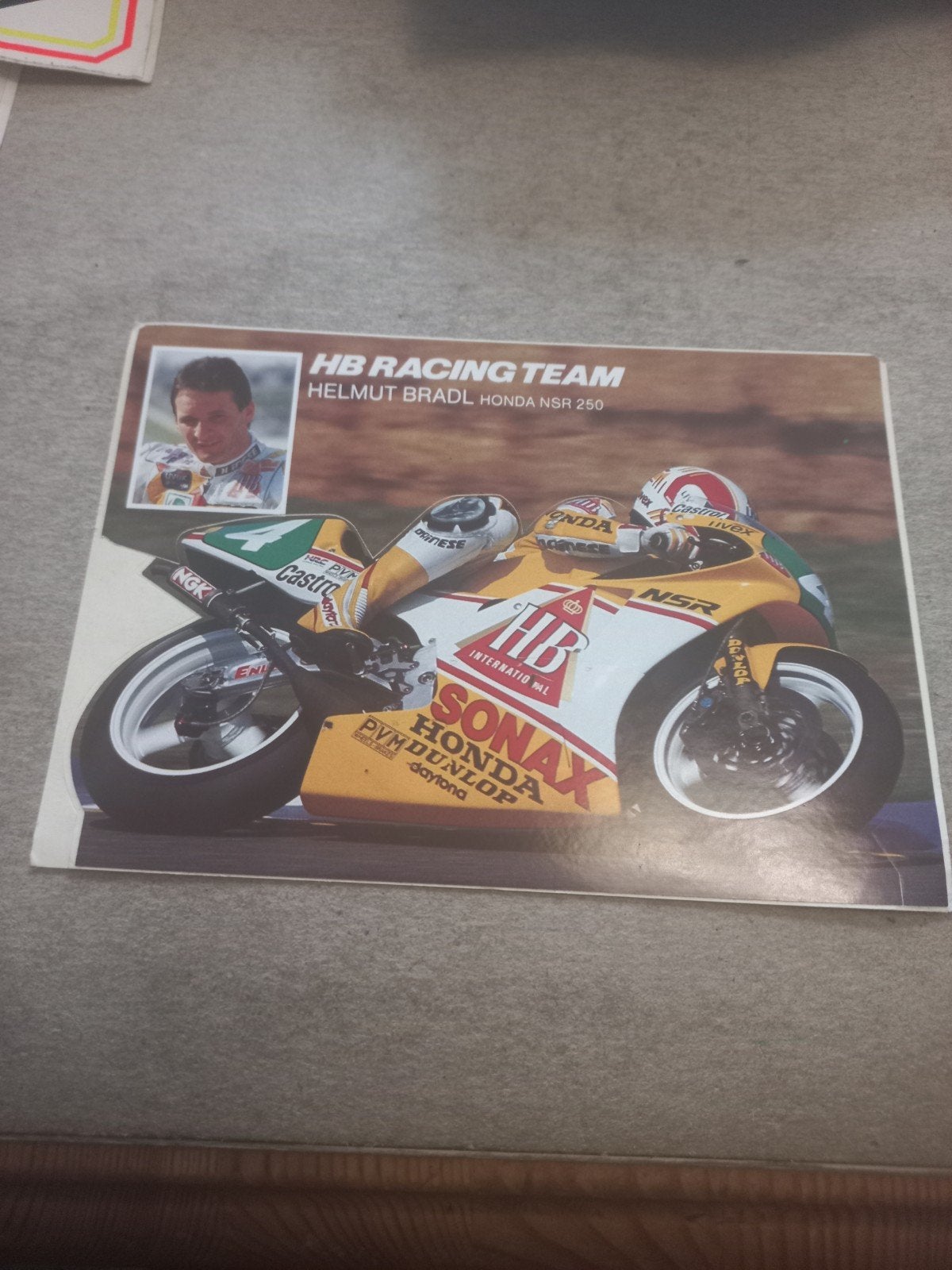 Hb racing team helmut Bradley honda 250, Ophalen of Verzenden, Zo goed als nieuw