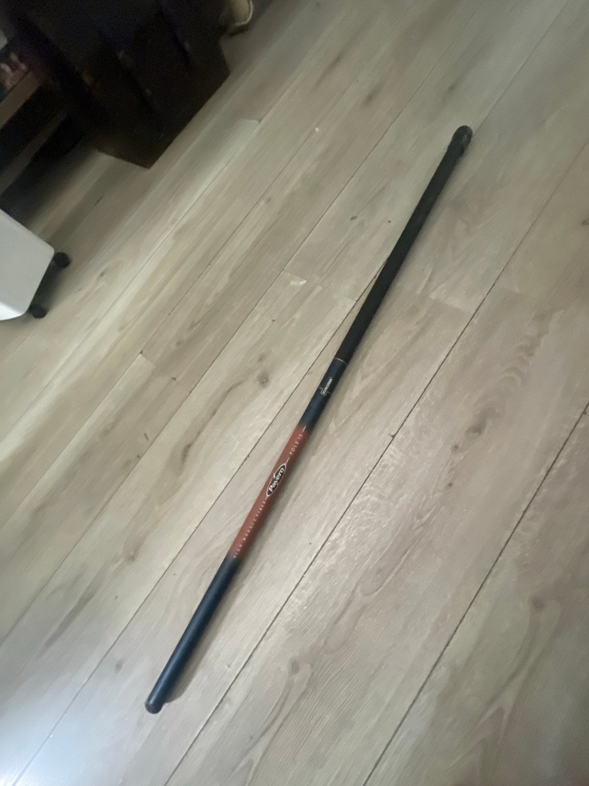 Mooie telescoophengel 9 meter - Zo goed als nieuw, Watersport en Boten, Ophalen of Verzenden, Zo goed als nieuw, Vaste hengel