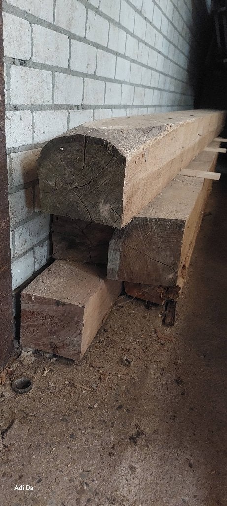 Houten balken, Doe-het-zelf en Verbouw, Hout en Planken, Ophalen, Eiken, Nieuw, Balk