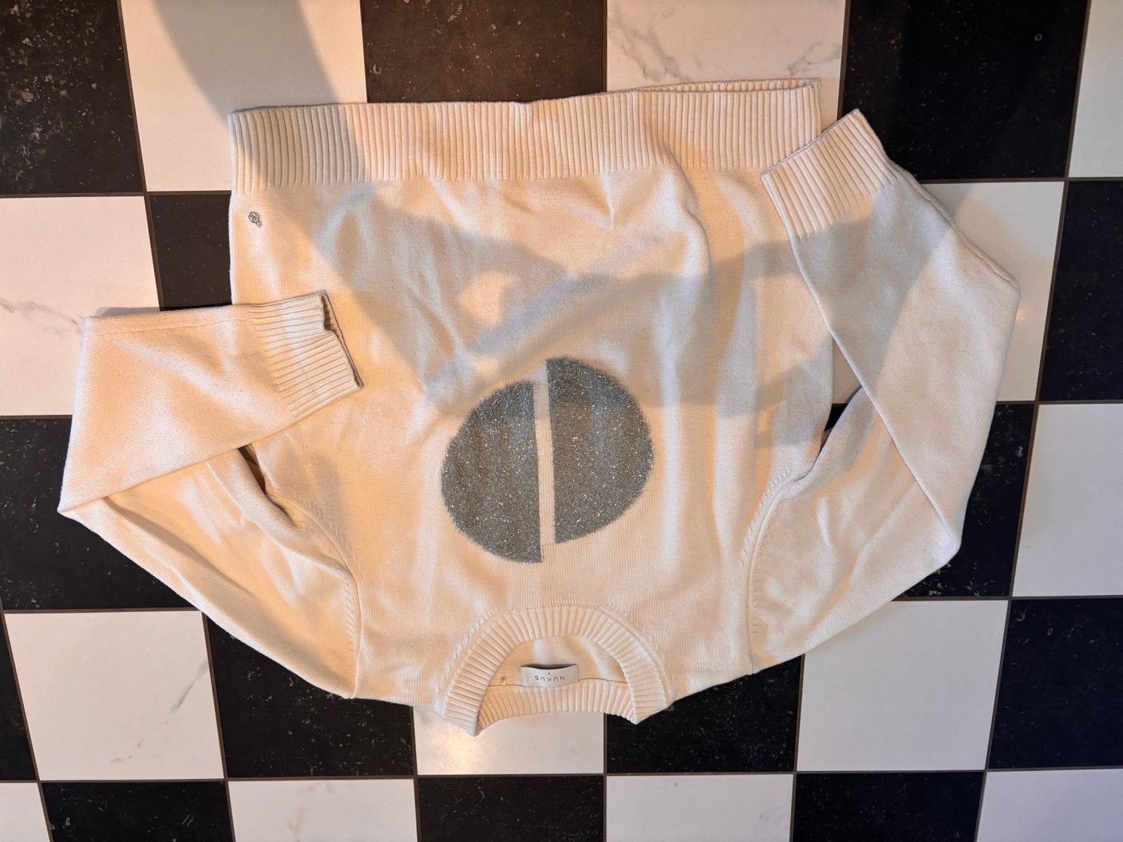 Nukus trui maat L, Ophalen of Verzenden, Zo goed als nieuw, Maat 42/44 (L), Beige