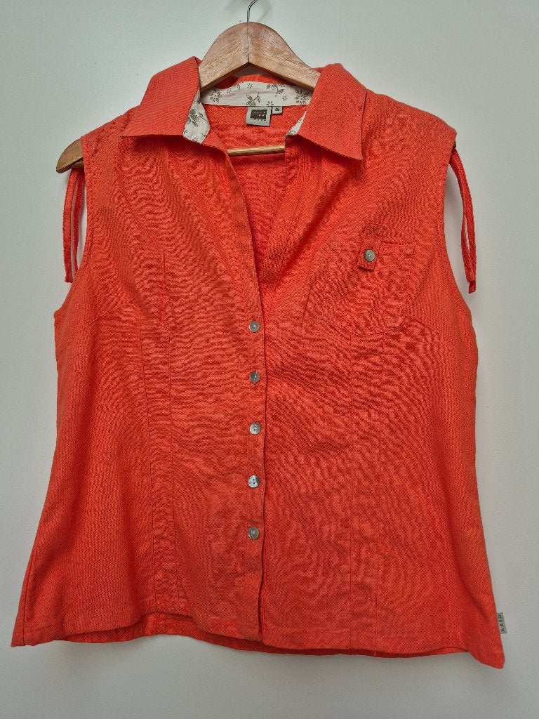 City Life / Jola zalmkleurige oranje blouse zonder mouwen 46, City Life, Maat 46/48 (XL) of groter, Oranje, Ophalen of Verzenden