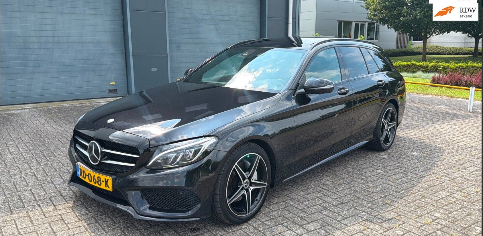 Mercedes-Benz C-klasse Estate 220 CDI Prestige AMG Bomvol De, Auto's, Dealer onderhouden, Achterwielaandrijving, 4 cilinders, Automatische klimaatregeling