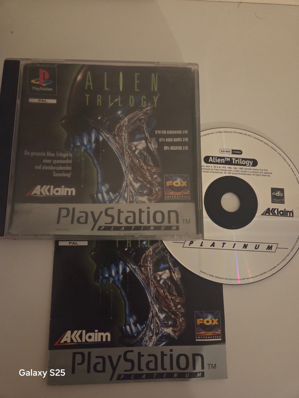 Alien Trilogy PlayStation 1 Platinum PAL - Klassieke Horror, Gebruikt, Shooter, 1 speler, Ophalen of Verzenden