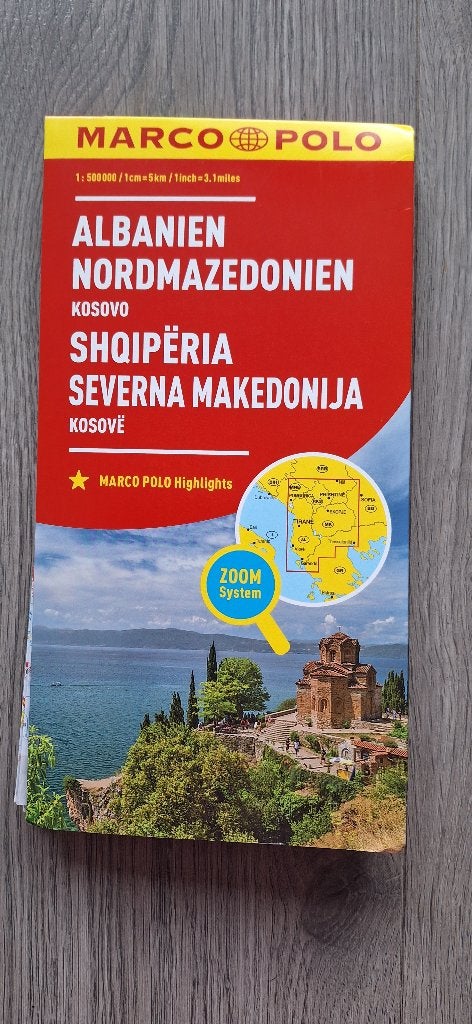 Marco Polo routekaart Albanie en Noord Macedonie, Europa, Nieuw, Ophalen of Verzenden, Reisgids of -boek