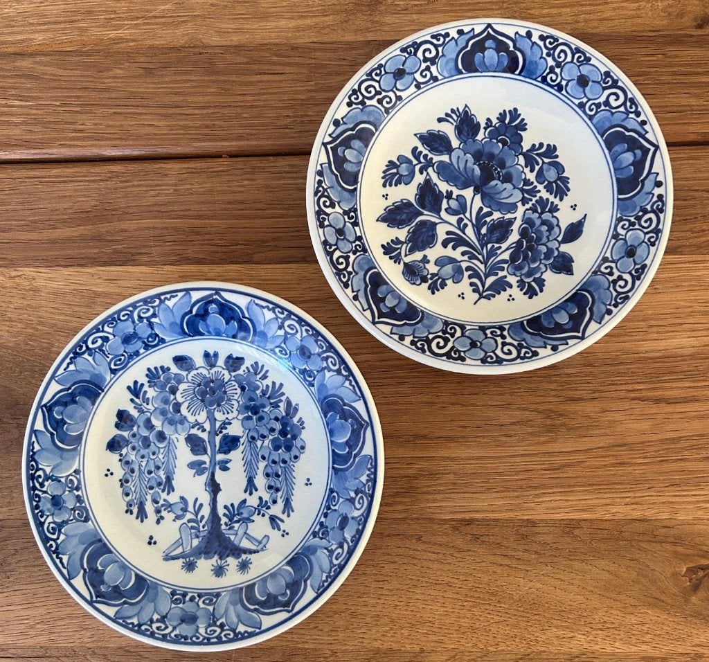 2 bordjes vd Porceleyne Fles, Ophalen of Verzenden