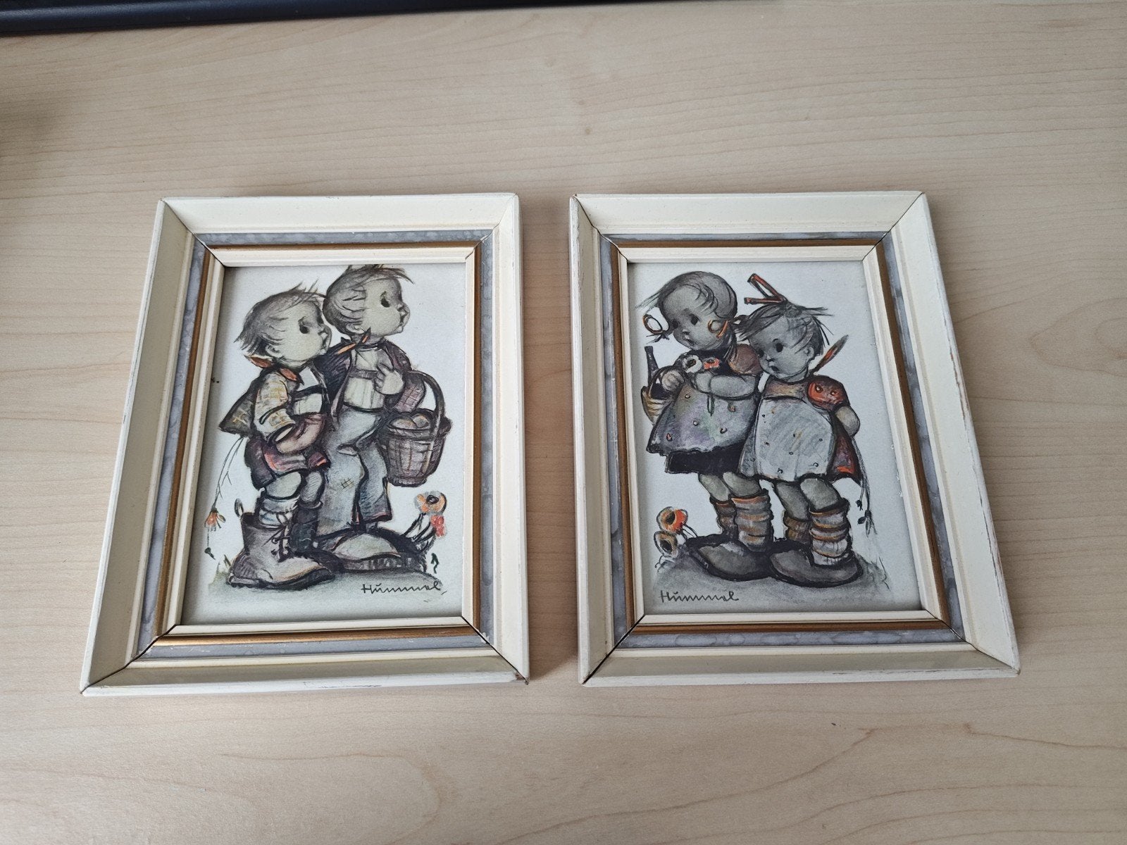Ingelijste prenten van Hummel 17,5x 13,5 cm, Ophalen of Verzenden, Print