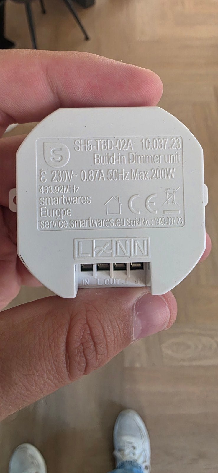 Smartwares Inbouw Dimmer Unit SH5-TBD-02A, Ophalen of Verzenden, Zo goed als nieuw