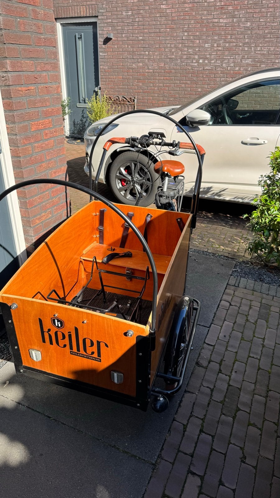 Keiler bakfiets met nieuwe accu, Fietsen en Brommers, Overige merken, 4 kinderen of meer, Gebruikt, Elektrisch