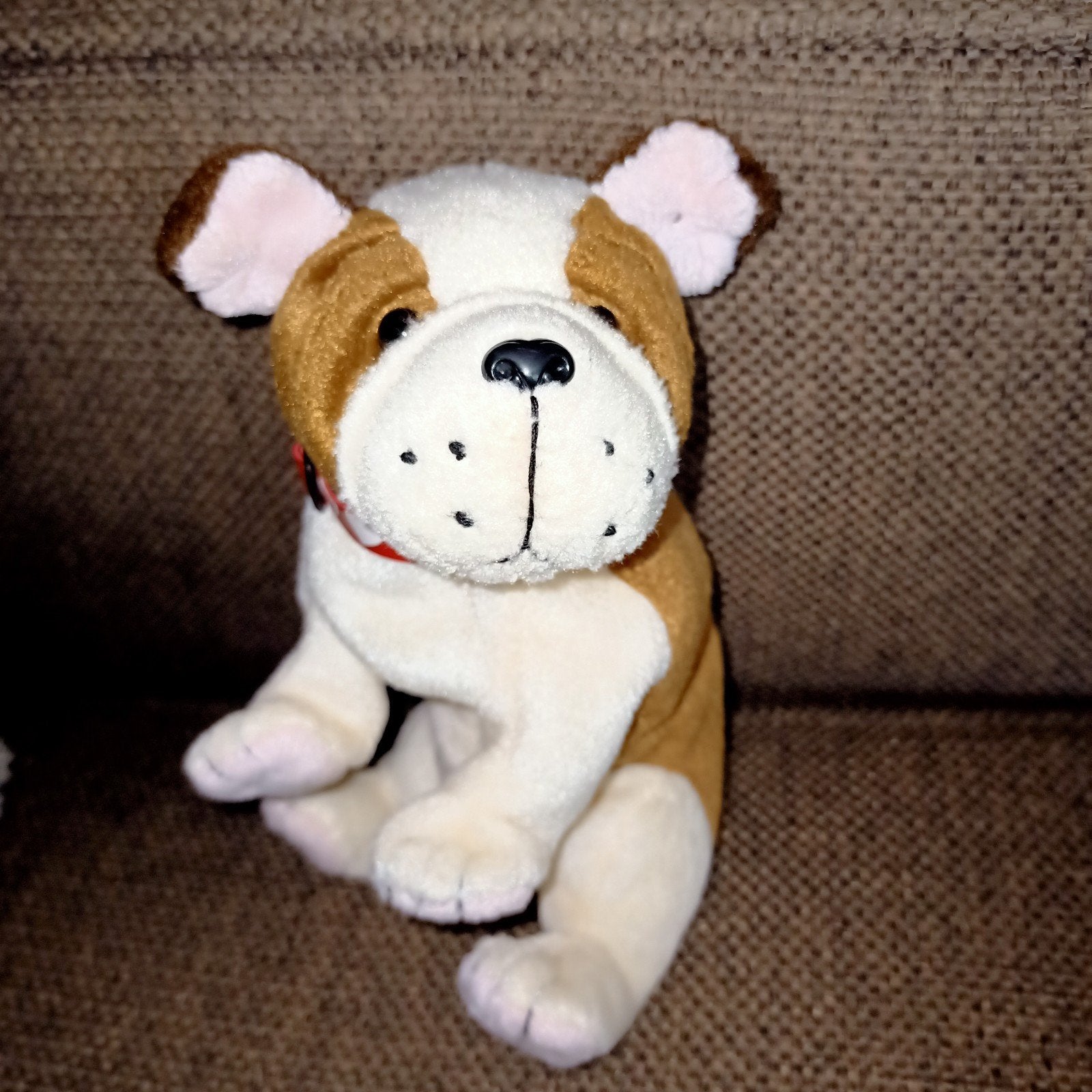 Ty beanie hond Huggins, vintage, 2003., Korrelvulling, Zo goed als nieuw, Klein (minder dan 20 cm), Bruin