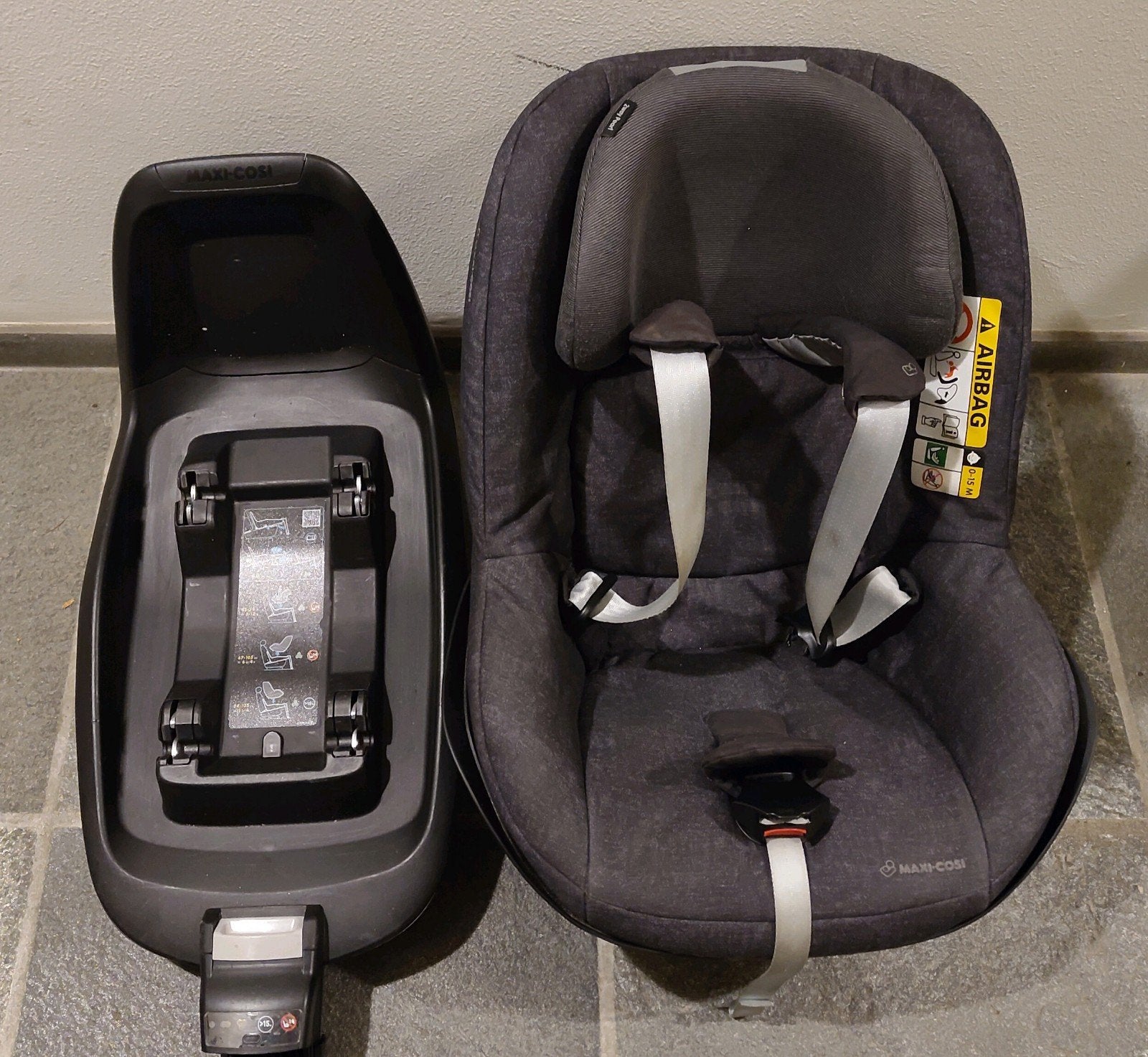 Maxi cosi 2way pearl en 2way fix base, Ophalen, Gebruikt, 9 t/m 18 kg, Isofix