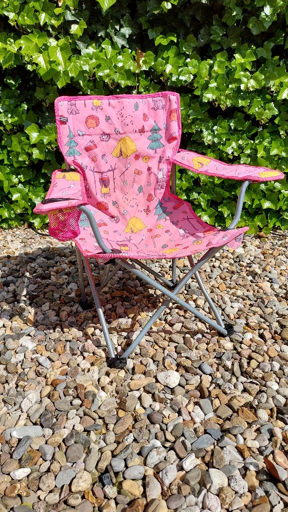 roze meisjes vouwstoel, Ophalen, Gebruikt, Campingstoel