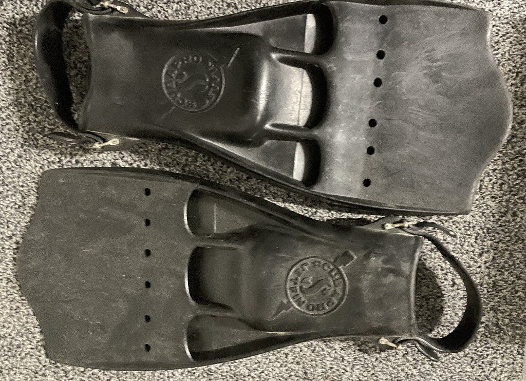 Paar heavy duty vinnen - Scubapro Jetfin, Watersport en Boten, Duiken, Verzenden, Gebruikt, Zwem- of Duikvliezen