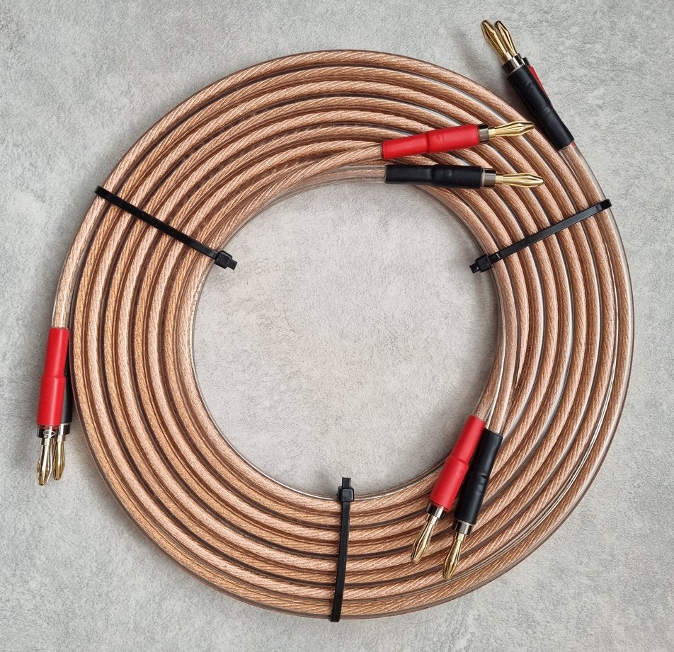 NorStone High-End luidsprekerkabel (2x 6.0 mm²) - 2x 2.5m, Audio, Tv en Foto, Audiokabels en Televisiekabels, Ophalen of Verzenden