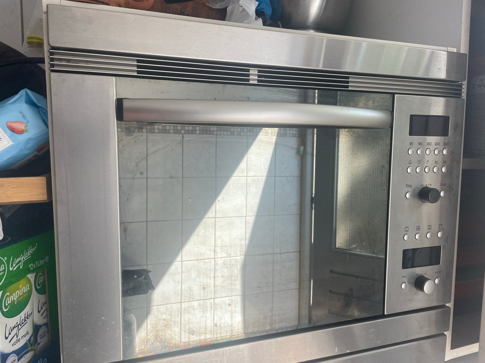 Bosch HME9750NL Combi-oven - Per direct beschikbaar, Witgoed en Apparatuur, Ophalen, 45 tot 50 cm, Gebruikt, Bosch