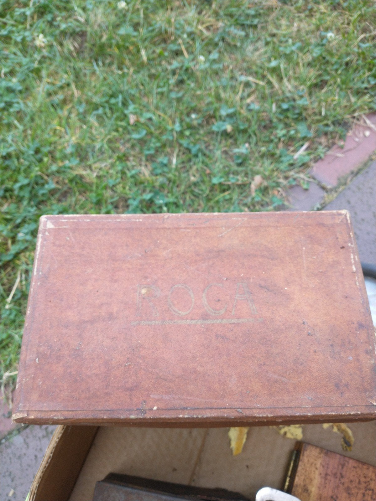 oude Roca hand nietmachine auto oldtimer, Ophalen of Verzenden