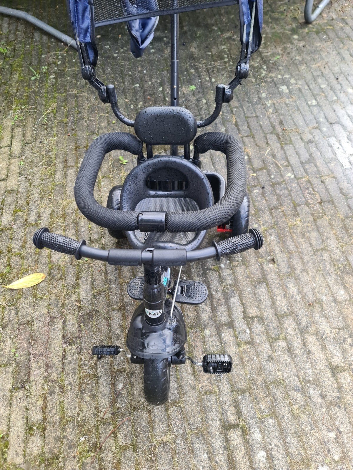 Kinderdriewieler met duwstang en zonnekap, Ophalen, Gebruikt, Kids, Verstelbare zitting