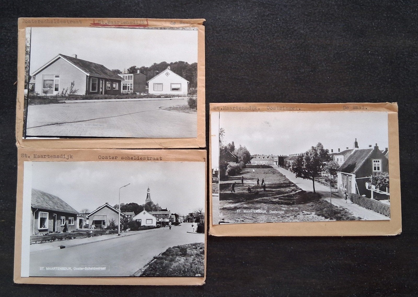 St. Maartensdijk, 10 x glasplaat JosPe, o.a. Schaapherder, Ophalen of Verzenden, 1960 tot 1980, Ongelopen, Zeeland