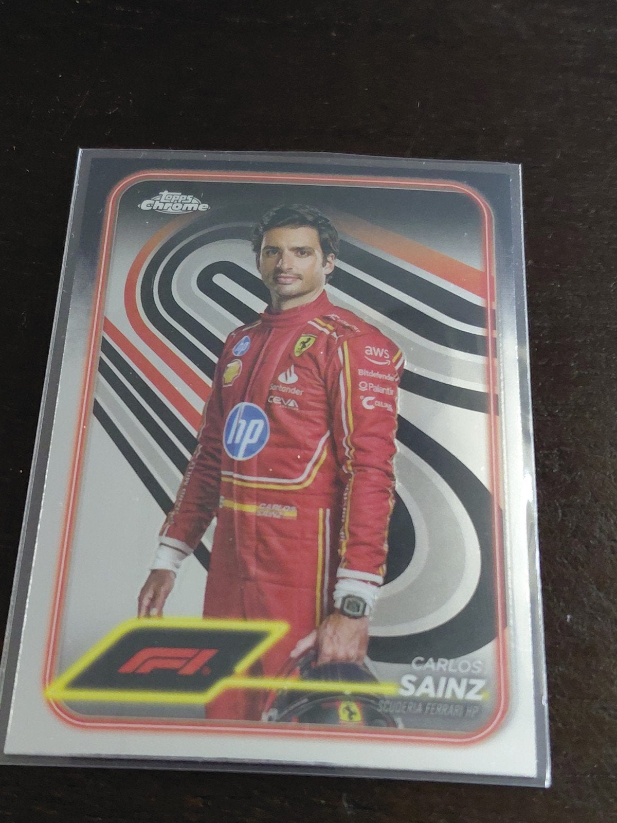 Carlos Sainz Topps Chrome F1 Trading Card, Ophalen of Verzenden, Zo goed als nieuw, Formule 1